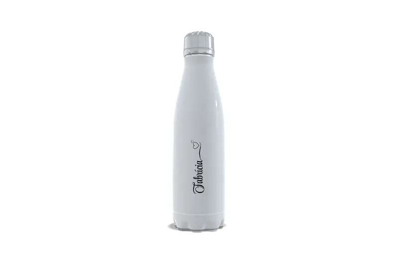 Garrafa de INOX  - 500ml - Térmica - Branca