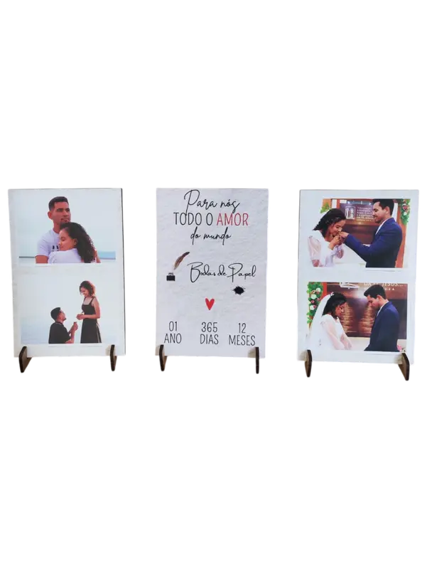 KIT 3 MDF 10 X 15 CM