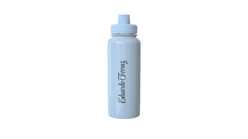 Garrafa de Inox - 900ml - FOX - Azul - Térmica - Parede Dupla - Tampa Emborrachada