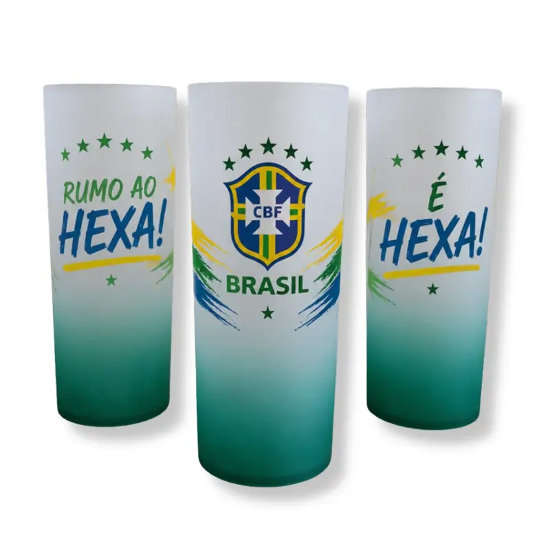 Copo Long Drink 350ml Jateado Degradê Verde